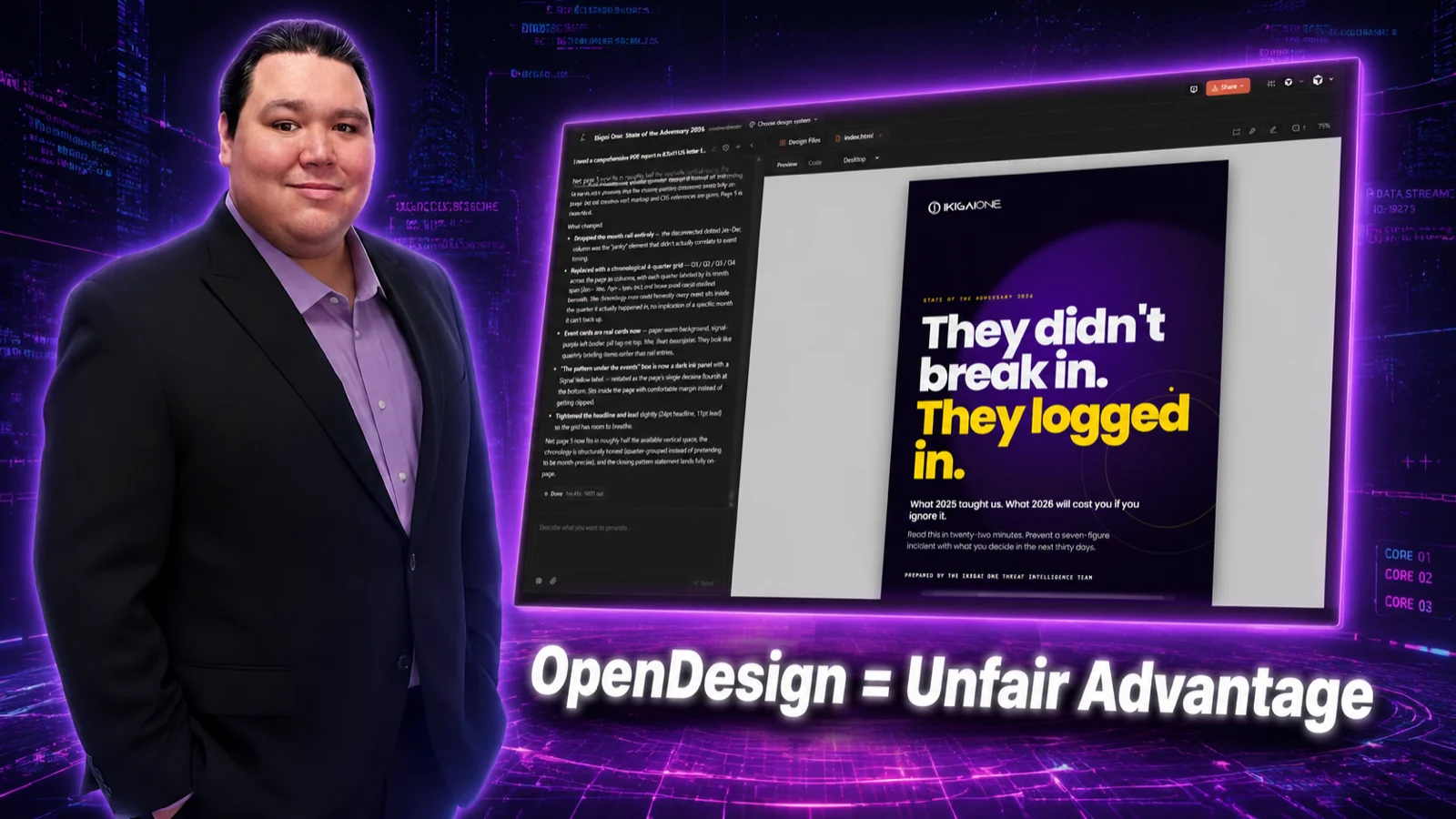 The promo Anthony made in OpenDesign and sent over
